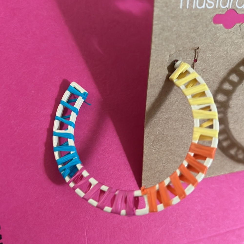 New Beautiful Multi-Colorful Hoops - Picture 3 of 4